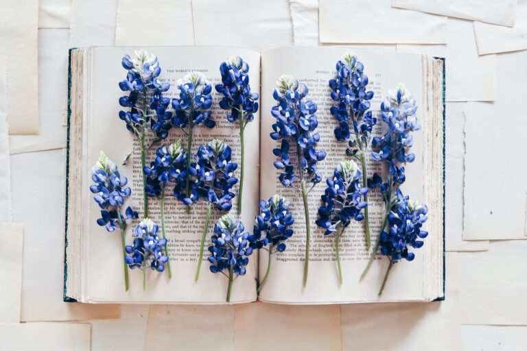 open book flowers